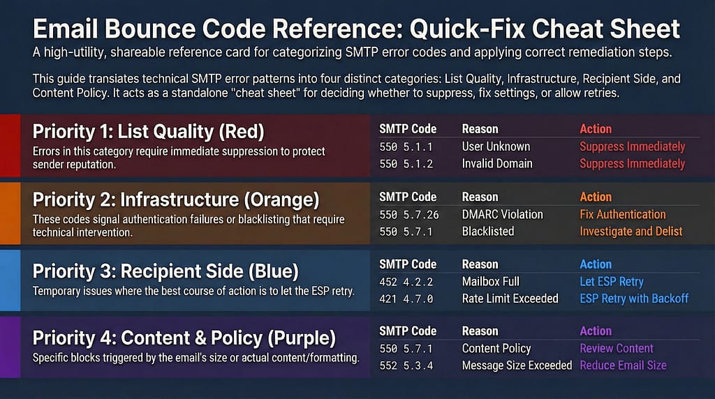 SMTP Signal Pattern Reference