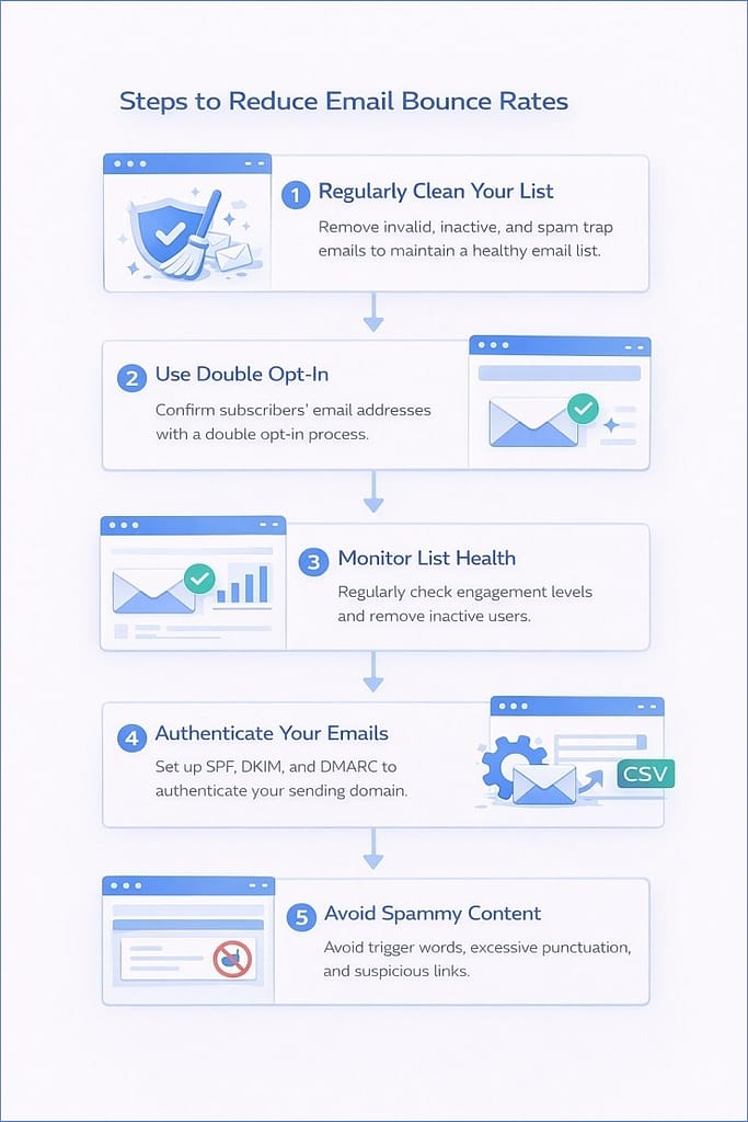 Email List Cleaning Framework Infographic