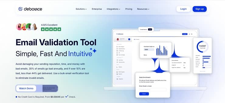 DeBounce - Cheap Email List Cleaning Service