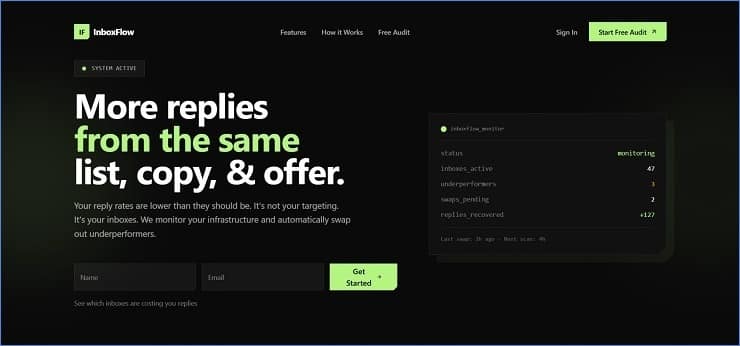 InboxFlow - Cold Email Infrastructure Platform