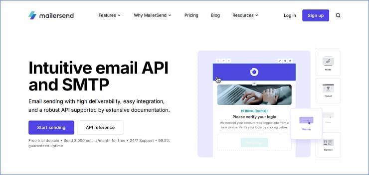 MailerSend - Best SMTP Servers