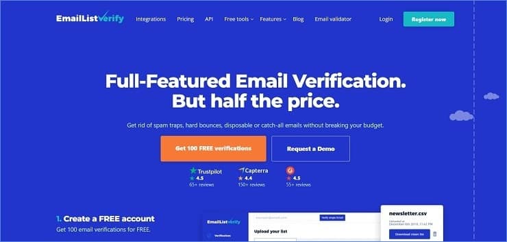 Email List Verify - Cheaper Emailable Alternative