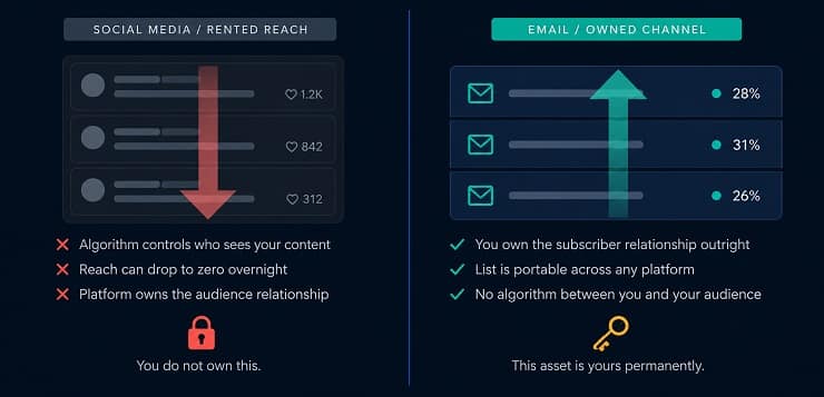What Is Email Marketing - Owned vs Rented Channel