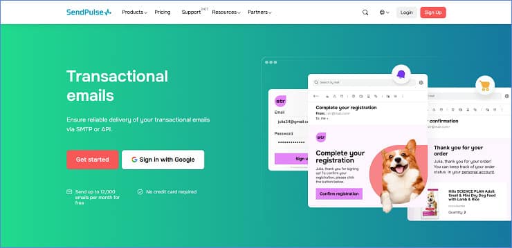 SendPulse SMTP - Free SMTP Service