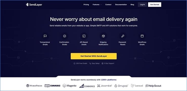 SendLayer - WordPress-Friendly SMTP2GO Alternative
