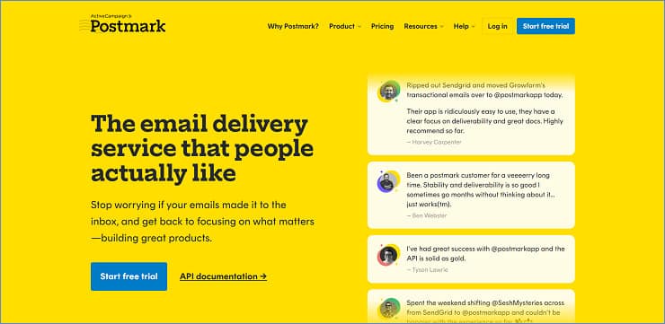 Postmark - Best SMTP Service Providers