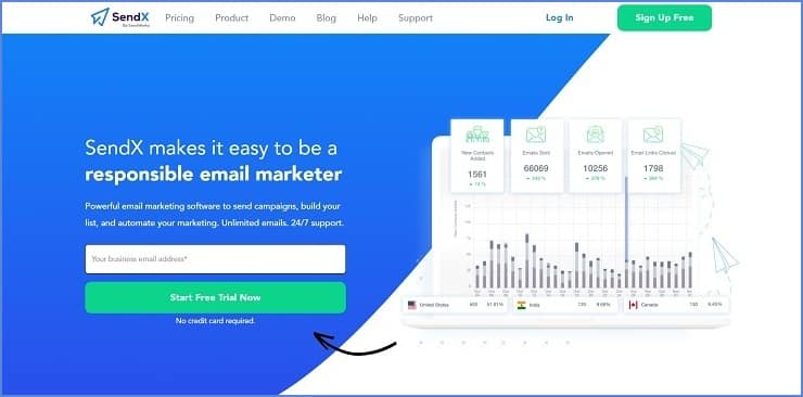 SendX - Best EmailOctopus Alternatives