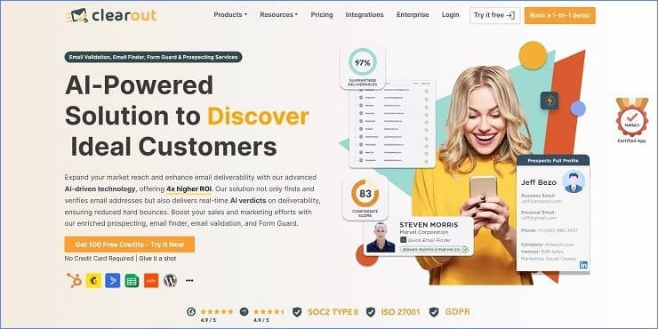 Clearout - Best Emailable Alternatives