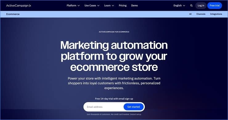 ActiveCampaign - Best Email Platform For Ecommerce