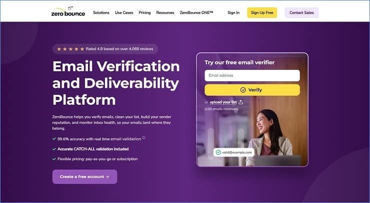 ZeroBounce - Strongest Emailable Competitors