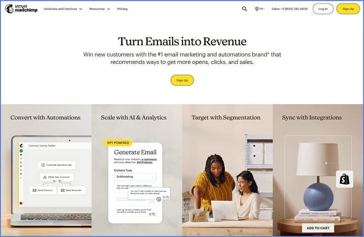 MailChimp - Free EmailOctopus Alternative