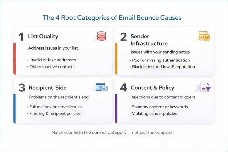 The Four Bounce Categories Diagnostic Framework