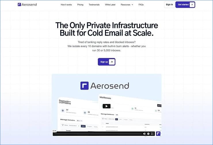 Aerosend - Best Email Infrastructure Tool For Cold Outreach